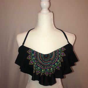 Black design bikini top